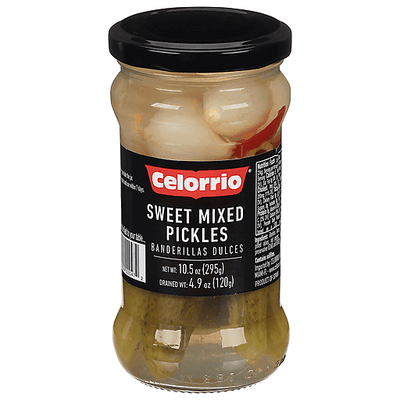 Celorrio Sweet Mixed Pickles ( Banderillas Dulce ) Net.Wt 10.5oz