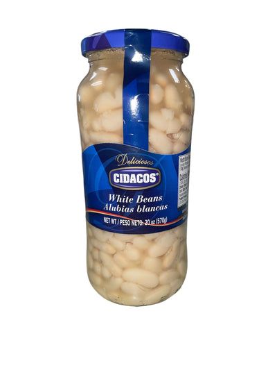 Cidacos Alubias Blancas Gigantes Para Fabada En Agua y Sal 19 oz.