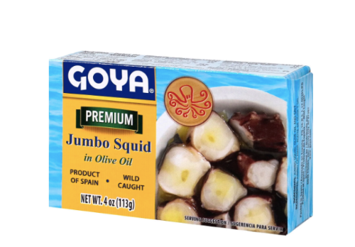 Goya Jumbo Squid in Olive Oil - Jumbo Calamar en aceite de Oliva