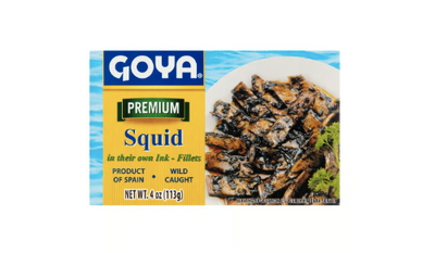 Goya Premium Squid in their own Ink Fillets  - Calamares en su Tinta Filetes 