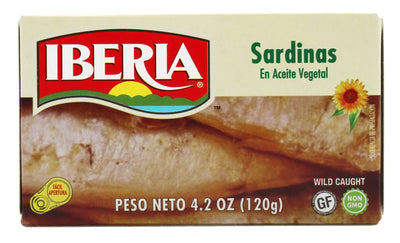 Iberia Sardines in Vegetable Oil 4.2oz