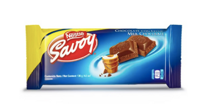 Nestle Savoy Chocolate con Leche - Milk Chocolate 4.58oz