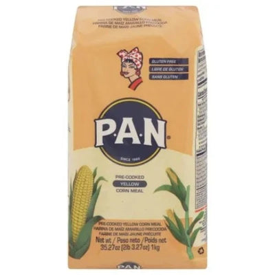 P.A.N. Harina de Maiz Amarilla Precocida - Pre-Cooked Yellow Corn Meal