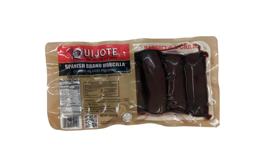 Quijote Spanish Brand Morcilla - Cured Blood Pudding