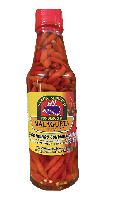 Sabor Mineiro Pimenta Malagueta Em Vinagre - Hot Sauce 120 gr