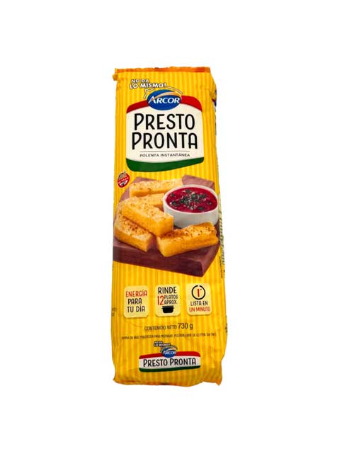 Arcor Presto Polenta Instantanea  Precooked Corn Meal