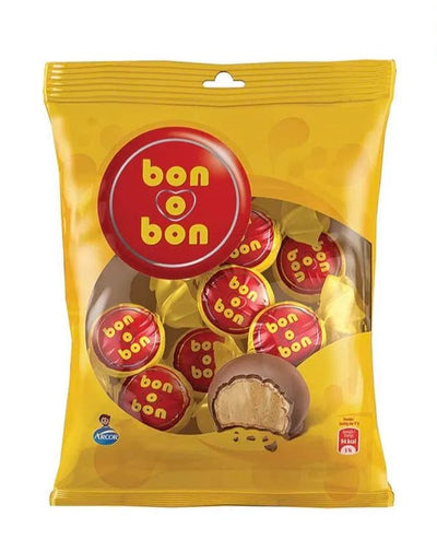 Bon o Bon Chocolate covered bonbons with Peanut Cream Filling and Wafers 5 Units 2.64 oz