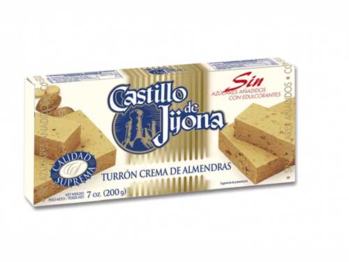 Castillo de Jijona Turrón Crema de Almendras Sin Azucares Anadidos Calidad Suprema