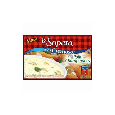 La Sopera Crema de Pollo con Champinones  6 porciones 2.9 oz