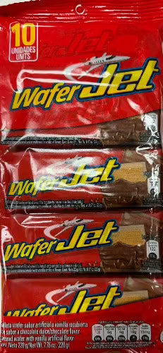 Wafer Jet Chocolate Flavor Covered Wafer with Vainilla